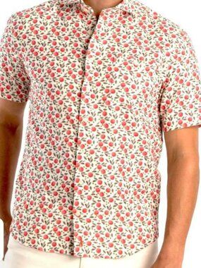 Johnnie-O Porto Hangin' Out Short Sleeve Button Down Shirt Sz M